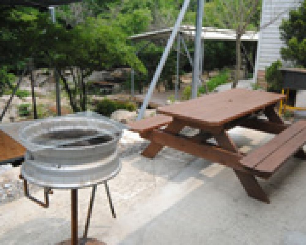 바비큐시설 준비